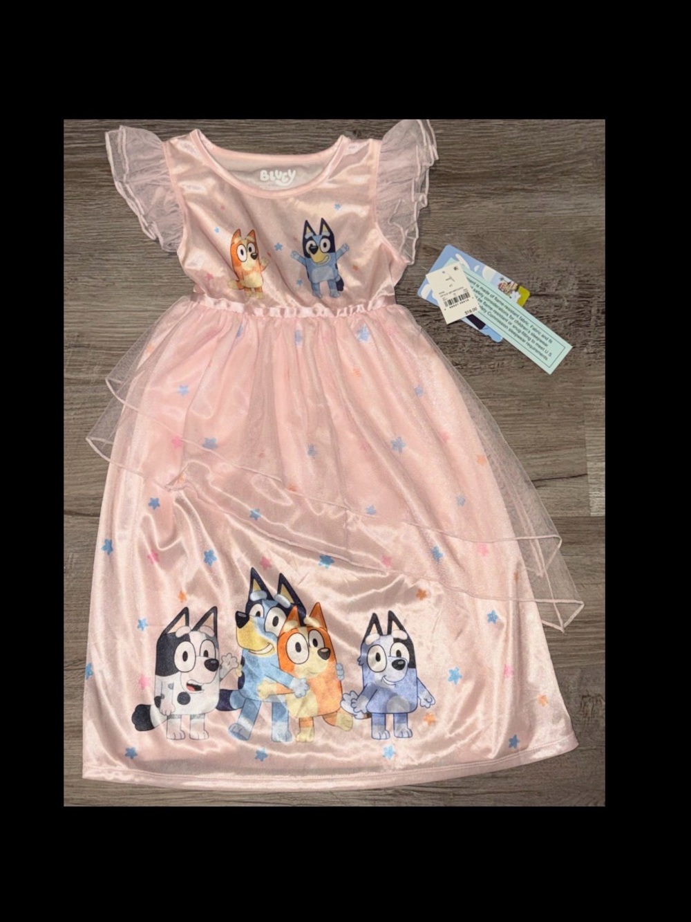 NWT Toddler Girls Bluey Fantasy Nightgown Size 4T